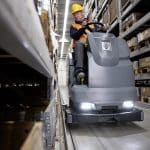 Karcher B 200 R BC DOSE ride-on scrubber dryer warehouse 5