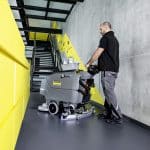 Karcher BD 70/75 W BP Pack Classic Walk Behind Scrubber hallway