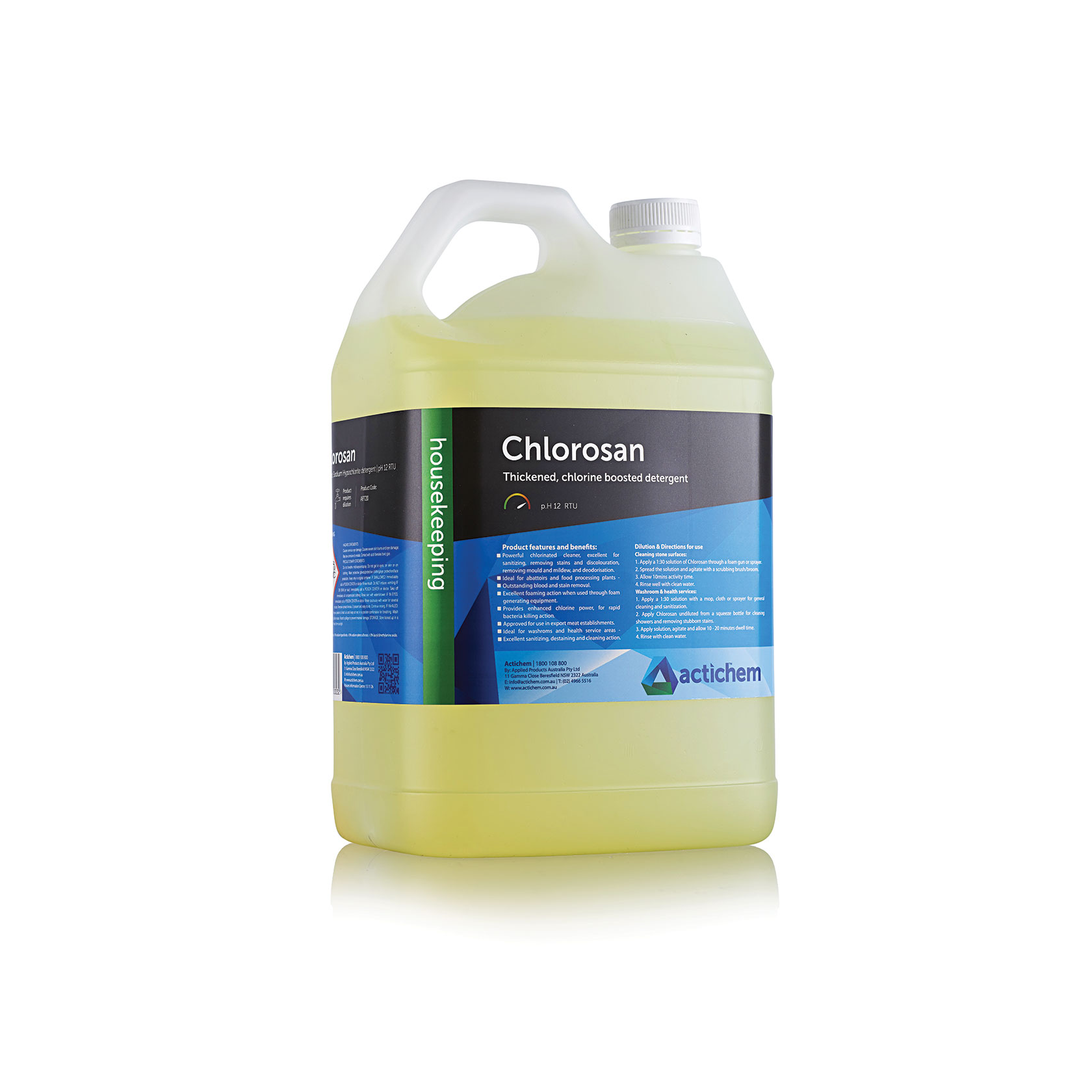 Actichem Chloroosan Thickened chlorine detergent & disinfectant