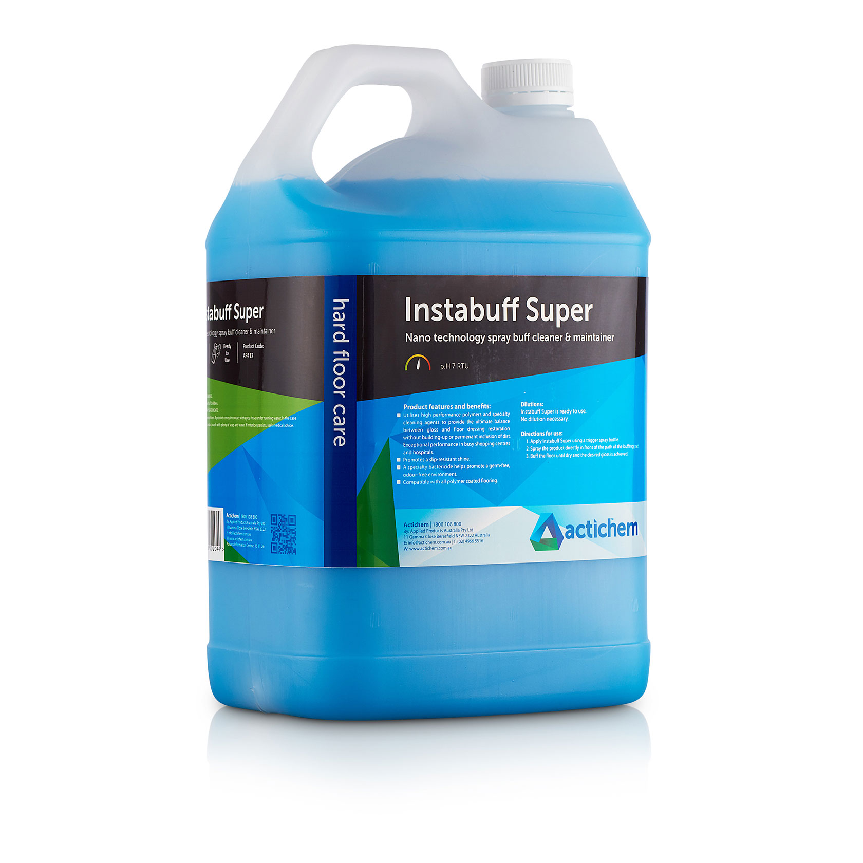 Actichem Instabuff Polished floor cleaner and maintainer
