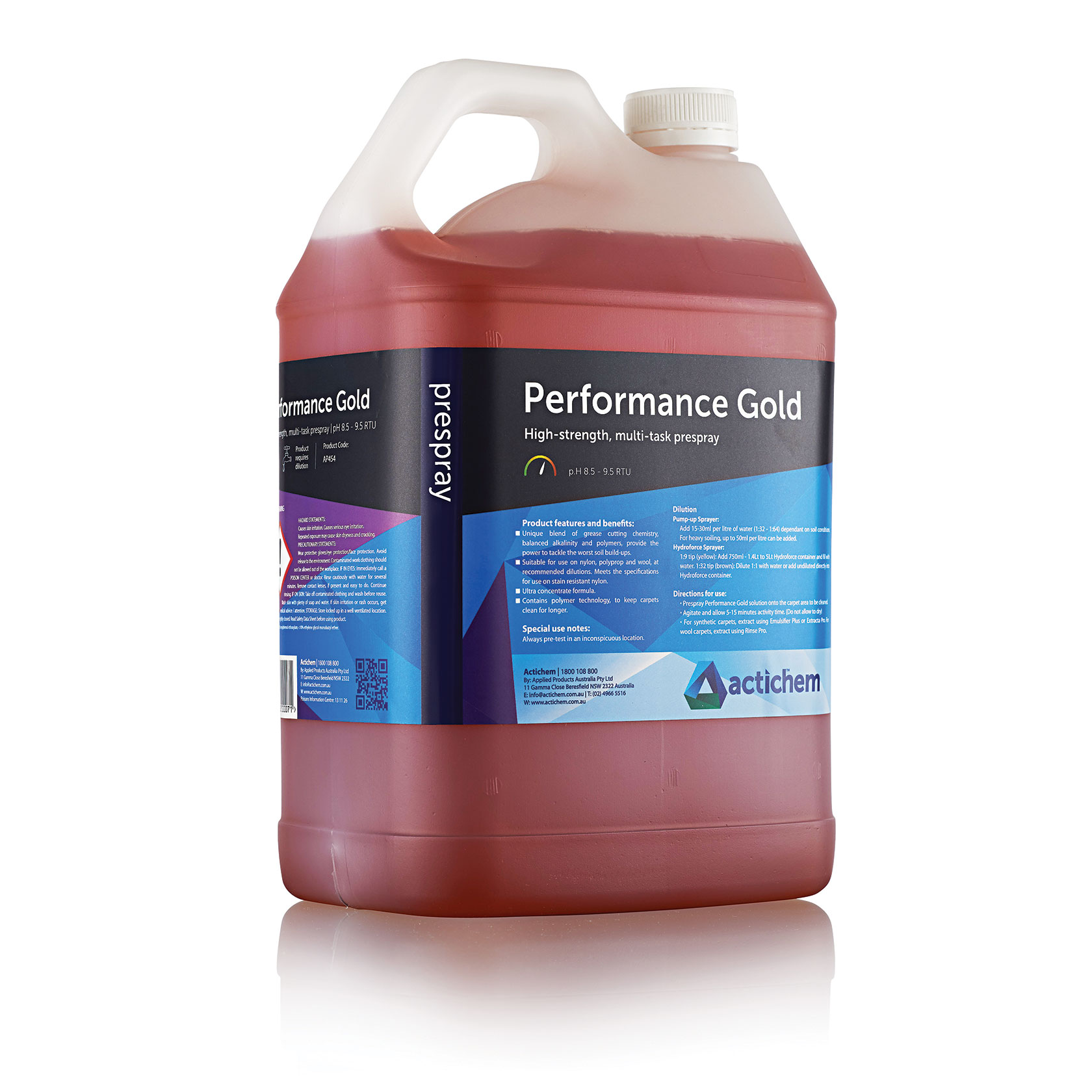 Actichem Performance Gold The best carpet cleaning prespray money can buy