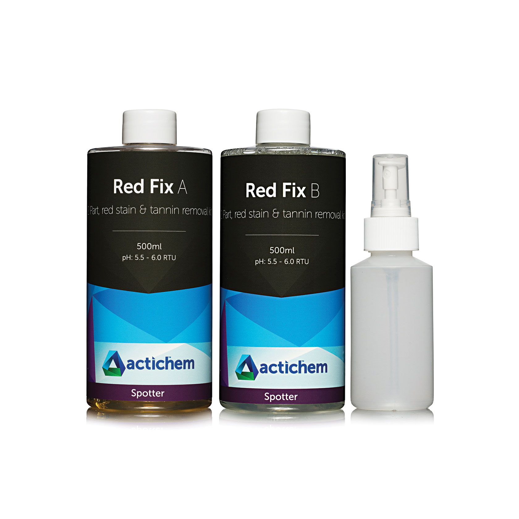 Actichem Red Fix powerful coloured stain removal system