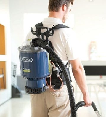 Pacvac Superpro 700 Backpack Vacuum Cleaner cleaning