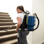 Pacvac Superpro 700 Backpack Vacuum Cleaner stairs
