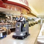 Karcher B 110 R Bc ride-on scrubber supermarket