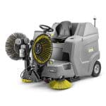 Karcher KM 100 120 R BP 4SB ride-on sweeper brushes lifted