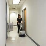 Nilfisk SC351 scrubber dryer corridor