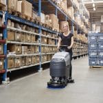 Nilfisk SC401 scrubber dryer warehouse