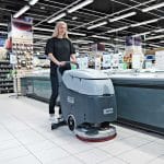 Nilfisk SC450 scrubber dryer supermarket