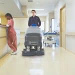 Nilfisk SC800 scrubber dryer hospital