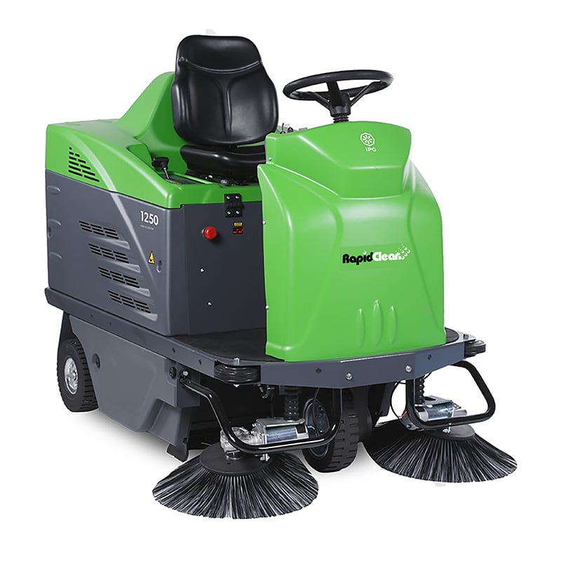 RapidClean IPC 1250 Ride-On Sweeper