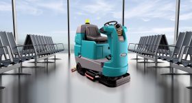 Tennant-T7AMR-robotic-scrubber-airport
